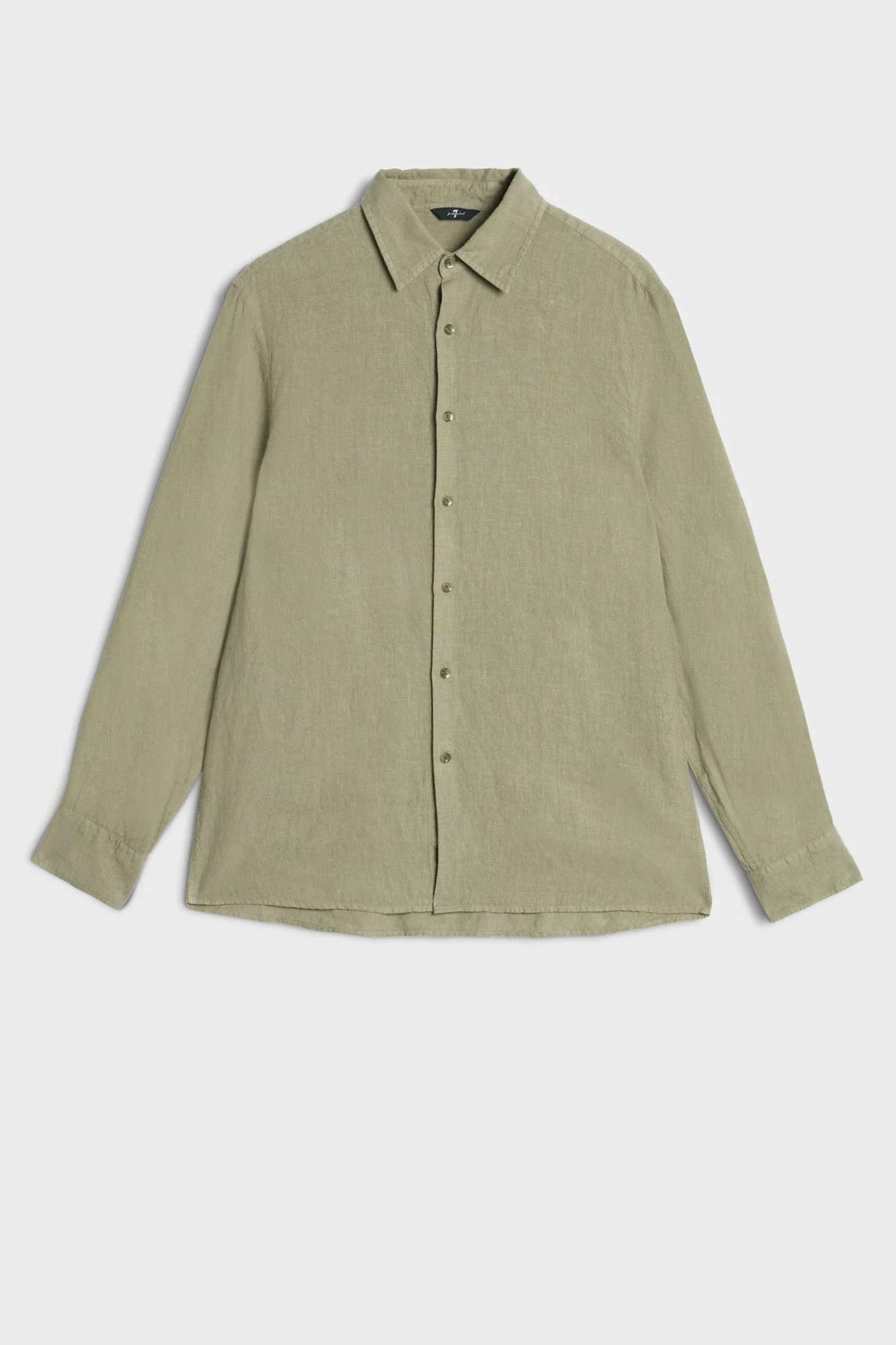 CLASSIC BUTTON UP SHIRT in Linen Army - 1