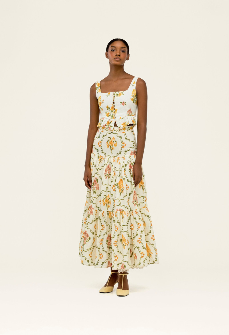 Agua by Agua Bendita Eslabon Cordillera Cropped top outlook