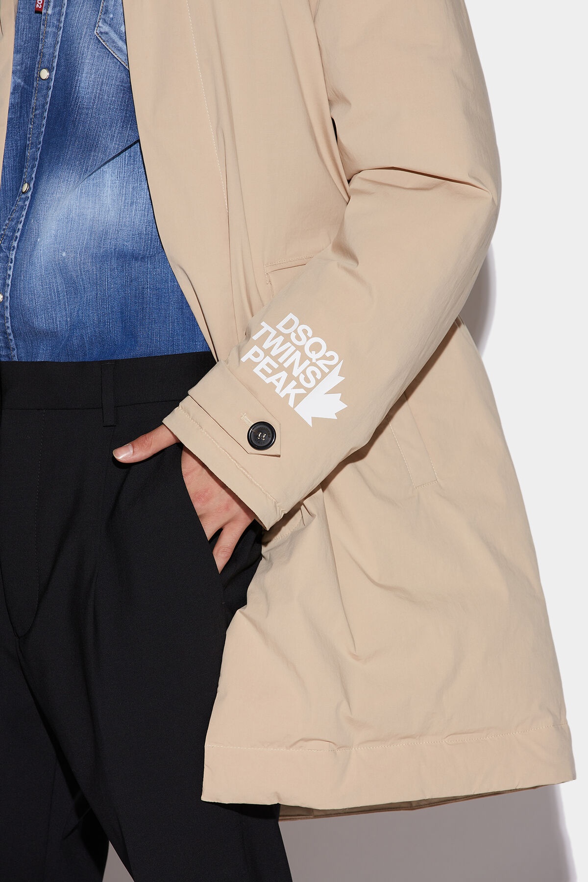 HIDDEN BUTTON COAT - 3