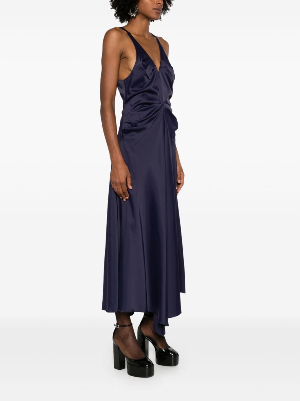 pleated maxi dress - 3