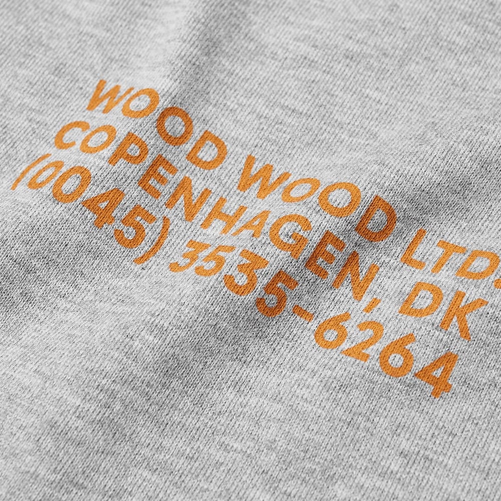 Wood Wood Long Sleeve Peter Info Logo Tee - 2