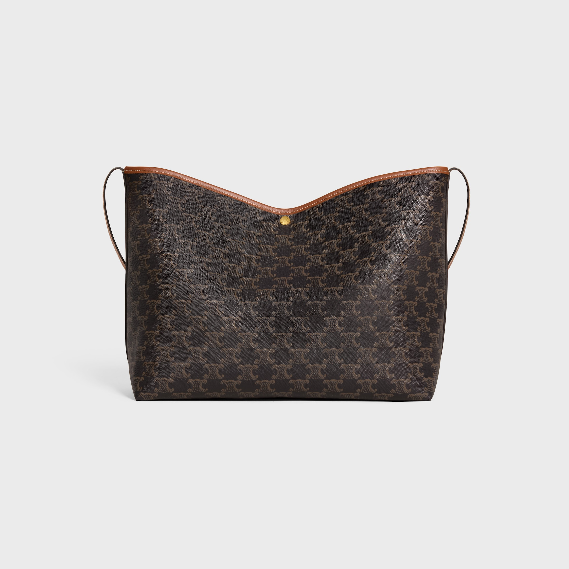 SOFT SHOPPER BAG IN Triomphe Canvas and Calfskin - 3