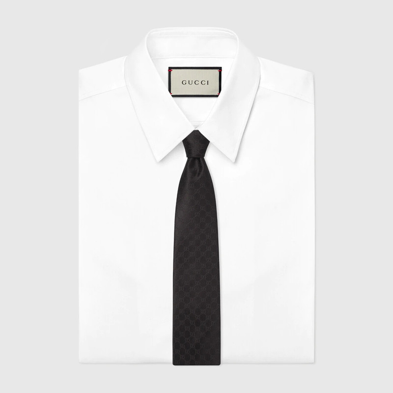 GUCCI GG pattern silk tie outlook