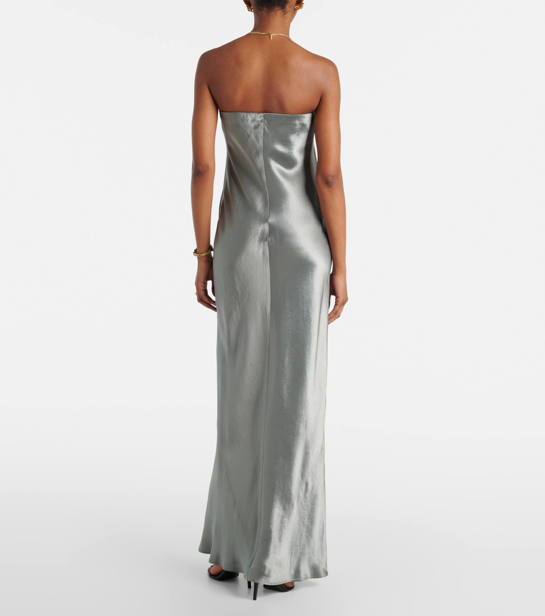 Satin maxi dress - 3
