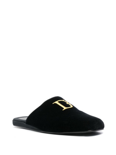 DSQUARED2 embroidered-logo slides outlook