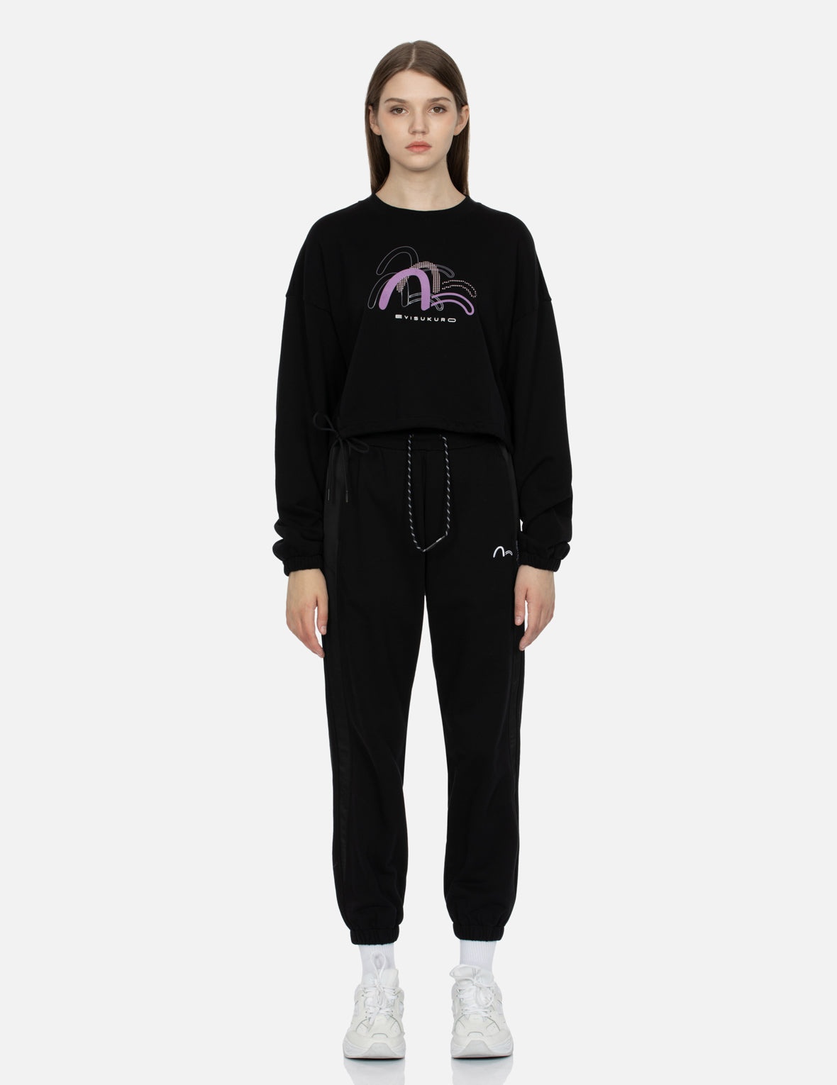 Multiple Seagull Print Loose Fit Sweatshirt - 5