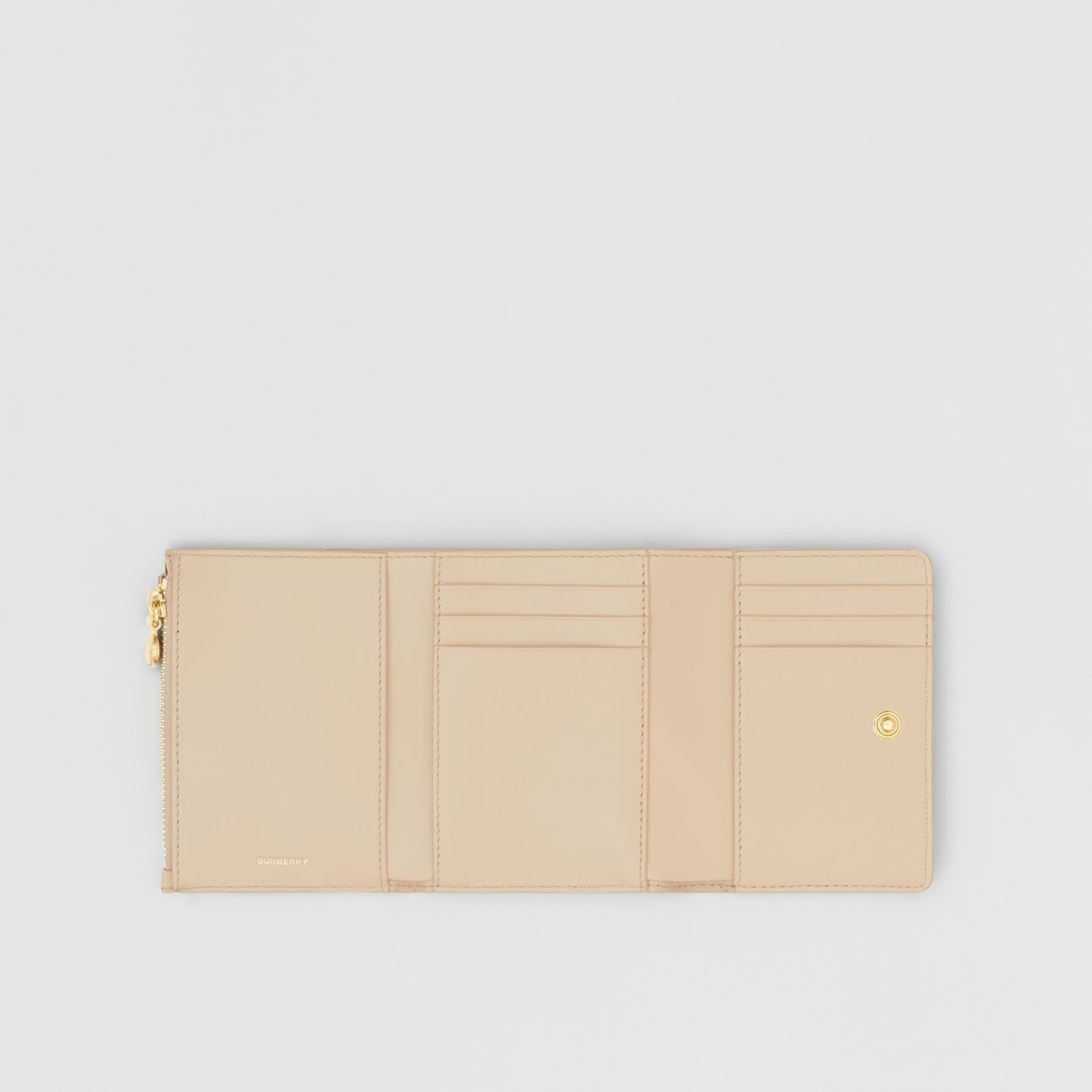 Small Vintage Check E-canvas Folding Wallet 3