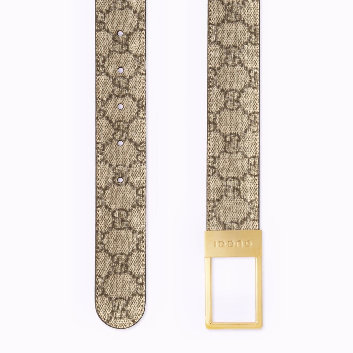 Gucci GG Rectangular Buckle Unisex Belt - 2