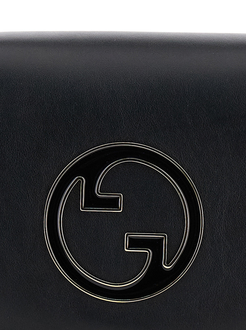 Gucci Women 'Blondie' Black Handbag With Gg Logo Plaque On The Front In Leather Woman - 5