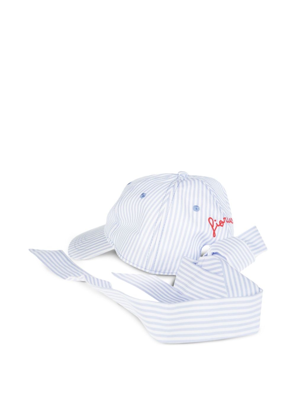 embroidered-logo ribbon cap - 2