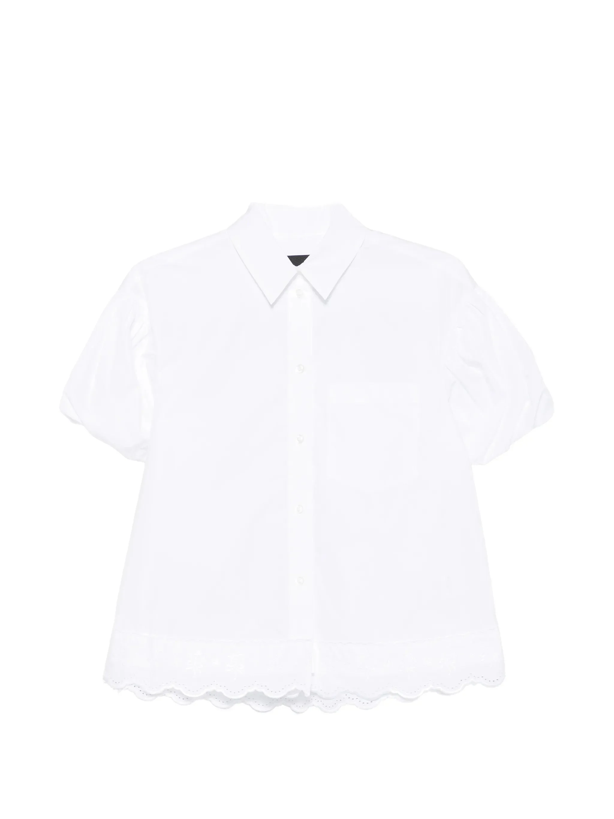 Simone Rocha Scalloped-hem Puff-sleeve Shirt - 1