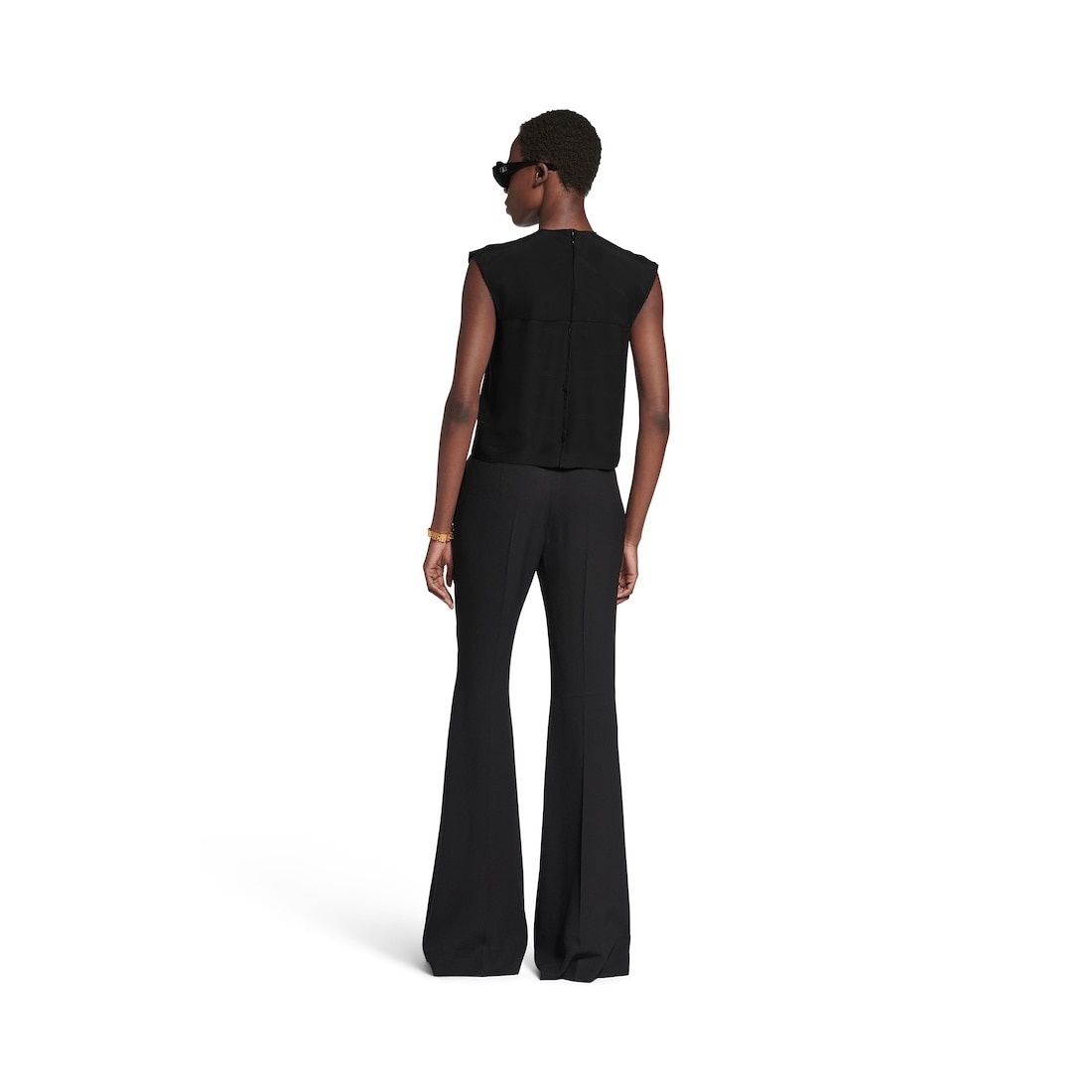 Women's License Sleeveless T-shirt in Black - 4