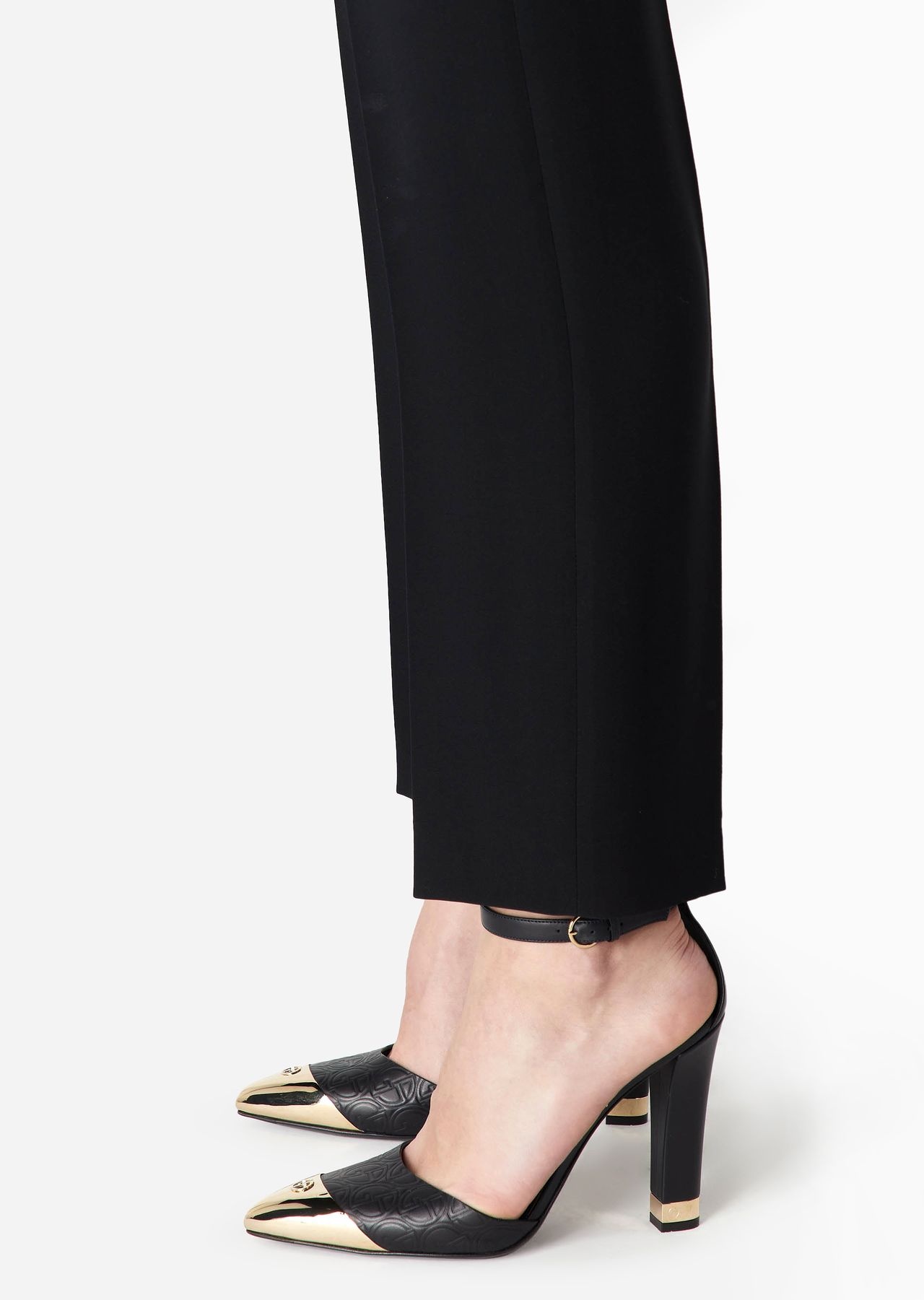 Straight-cut, silk-cady trousers - 5