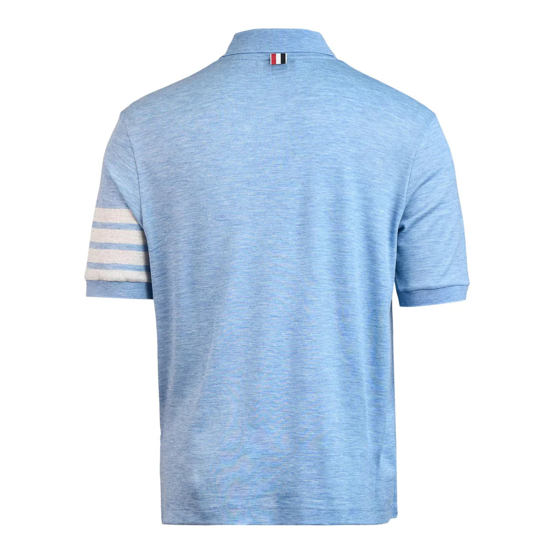 Short Sleeve Rib Cuff Polo - 2