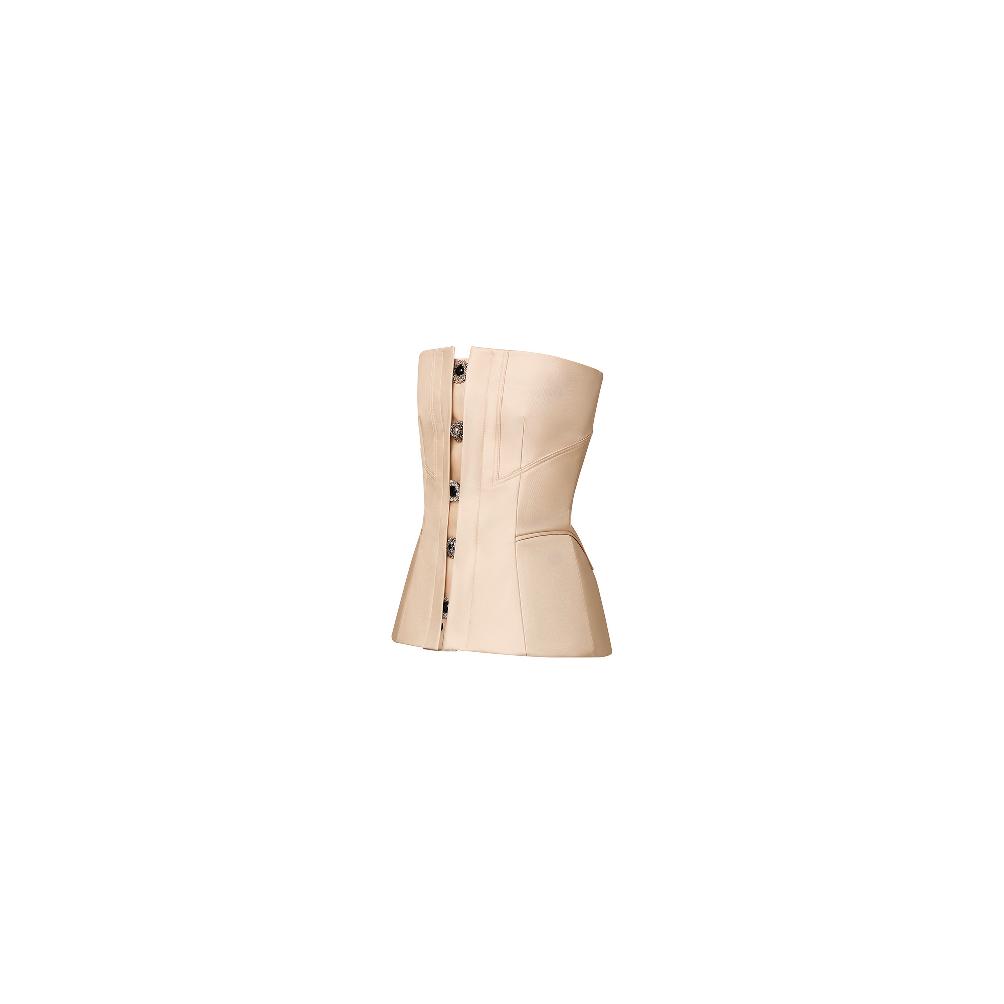 Jewel Button Corset Top - 2