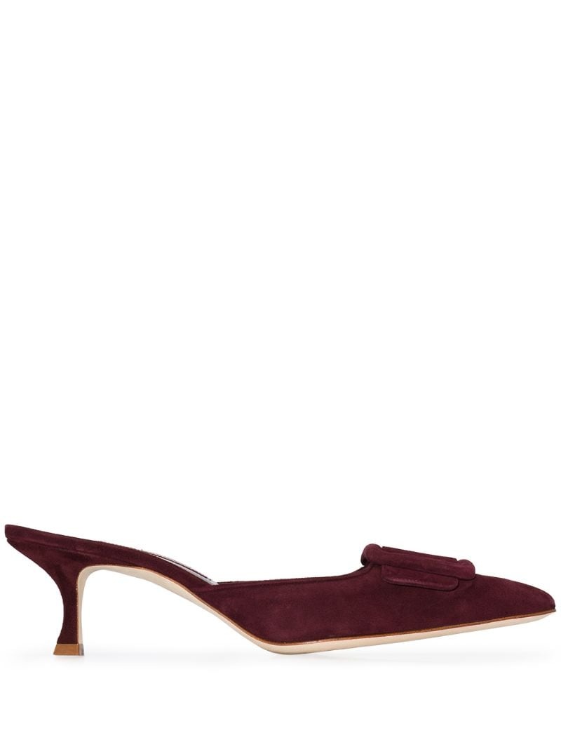 Maysale 50mm suede pumps - 1