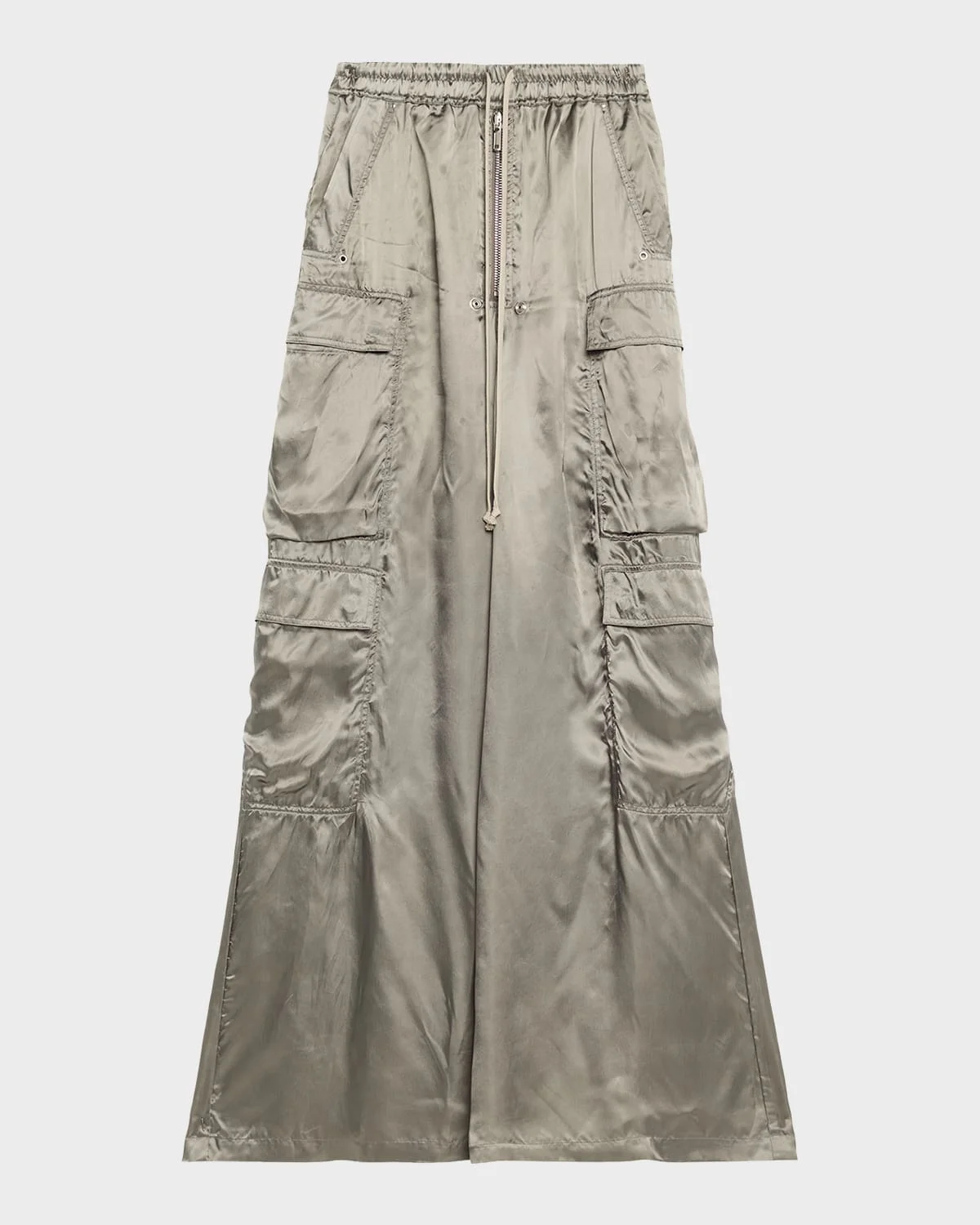 Belas Satin Wide-Leg Cargo Pants - 1
