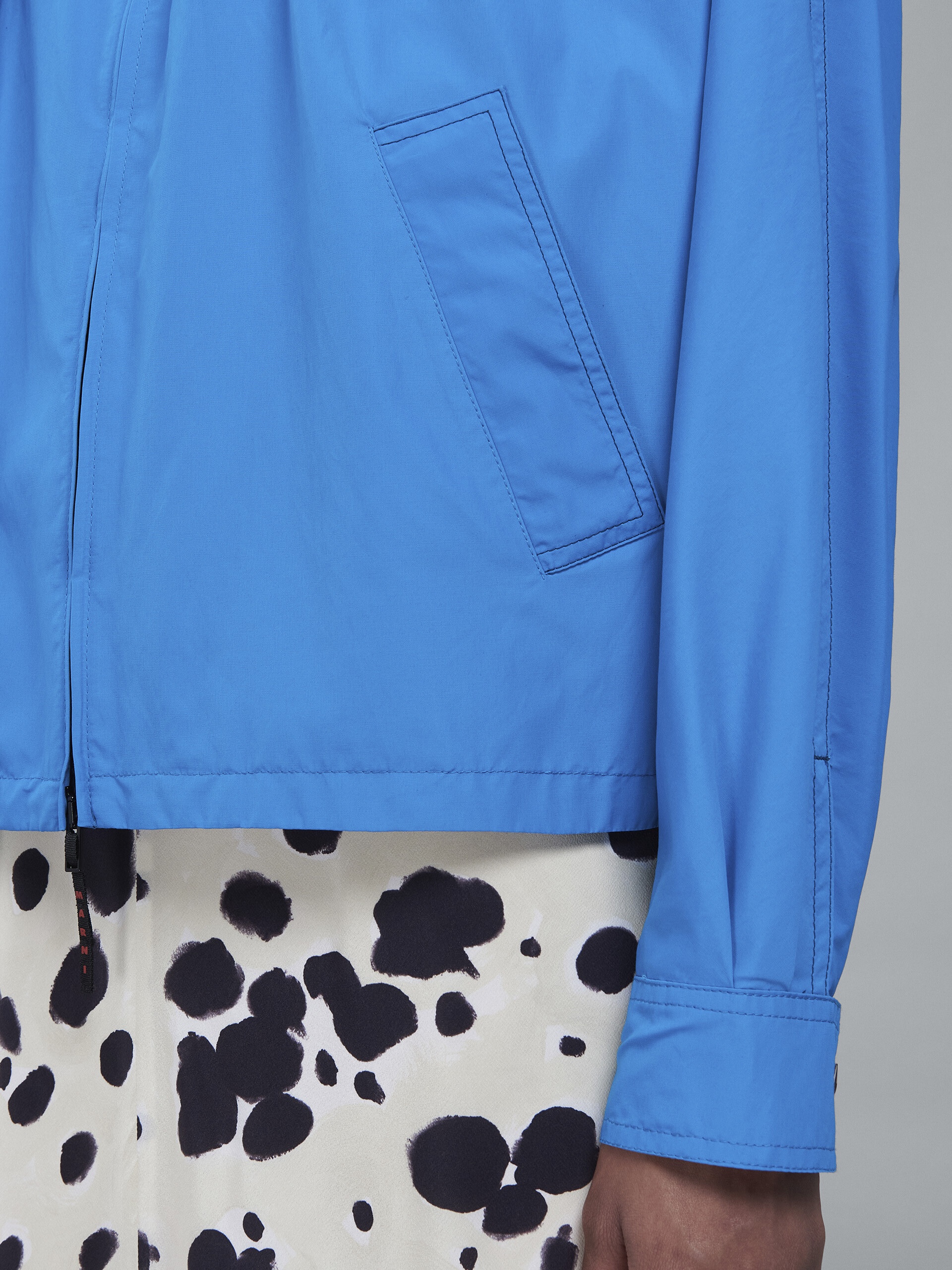 PALE BLUE MICRO FAILLE WINDBREAKER - 5