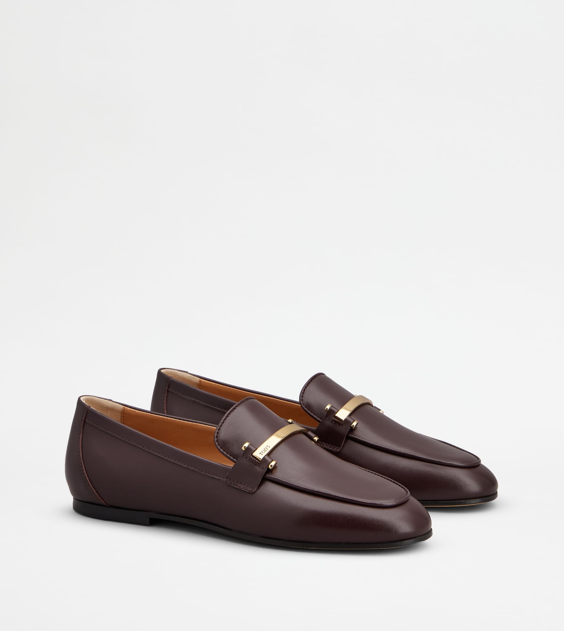 LOAFERS IN LEATHER - BURGUNDY - 2