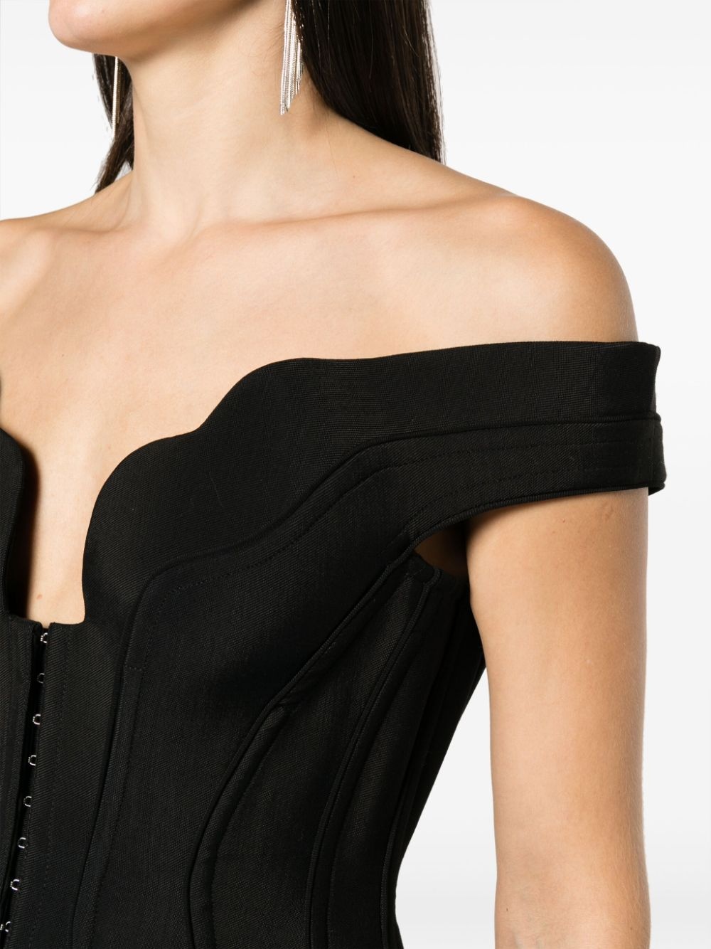 Impossible Neckline off-shoulder corset - 5