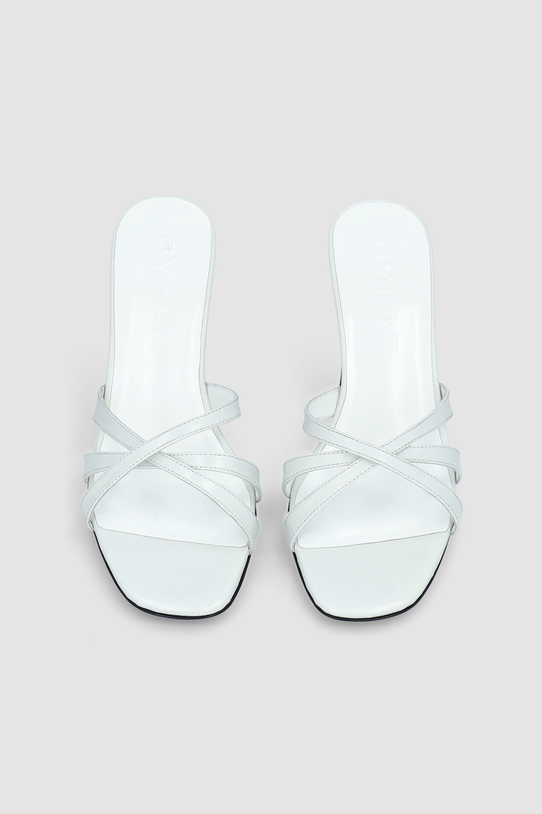 Julie Burrata Creased Calf Leather Mule - 3