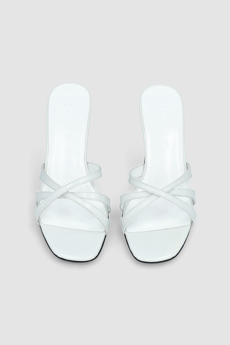 Julie Burrata Creased Calf Leather Mule 3