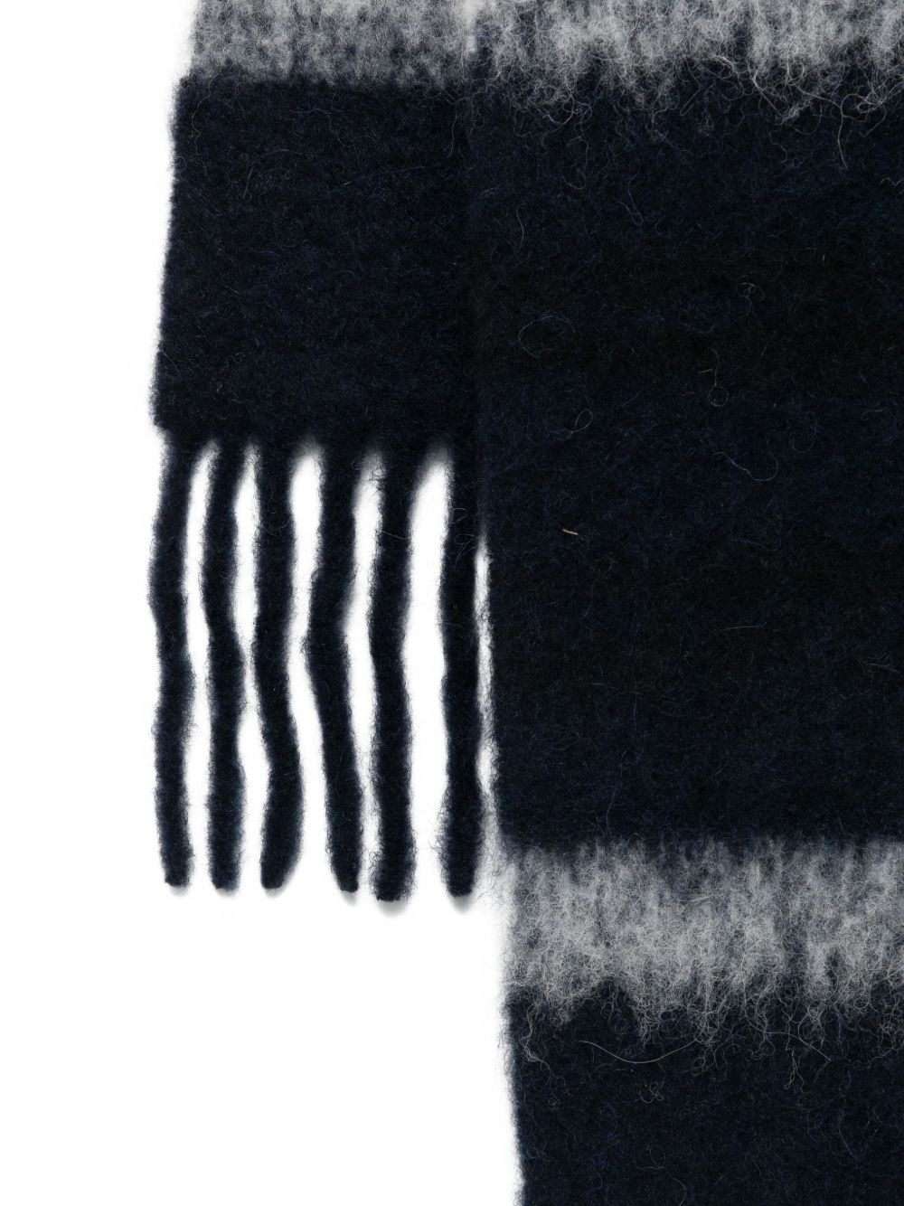 striped fringed scarf - 3
