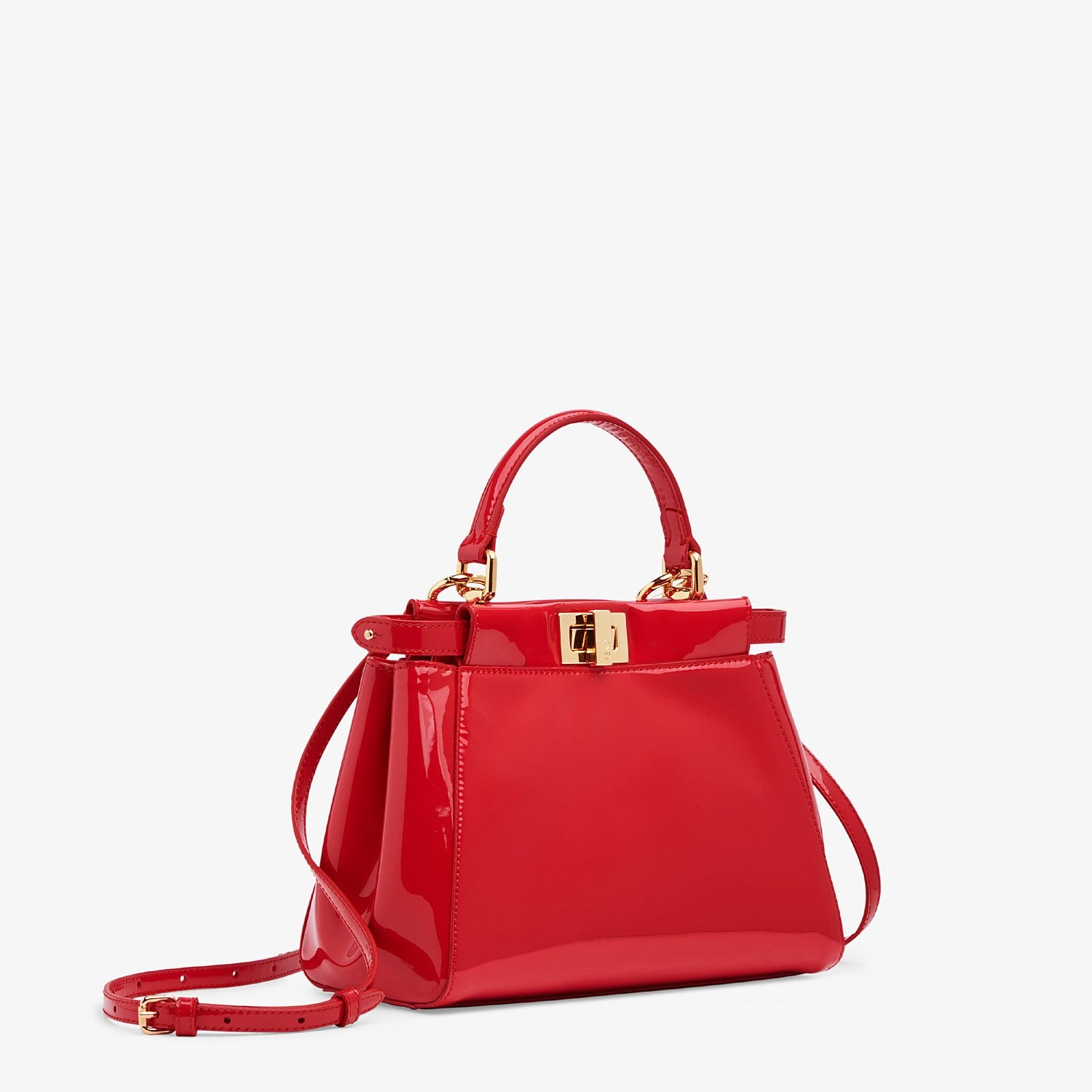 Red patent leather bag - 3