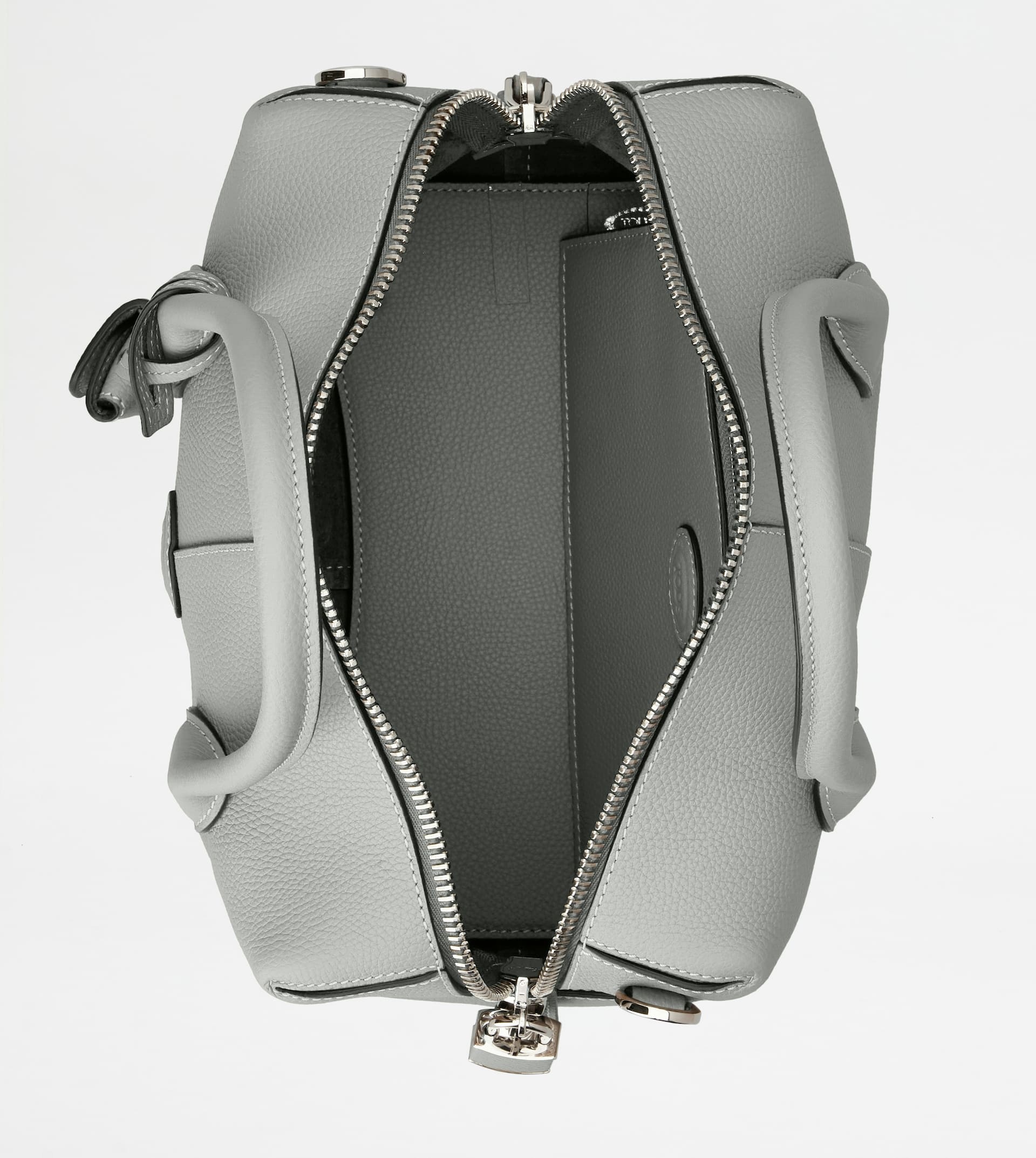 TOD'S DI BAG BAULETTO IN LEATHER MINI - GREY - 5