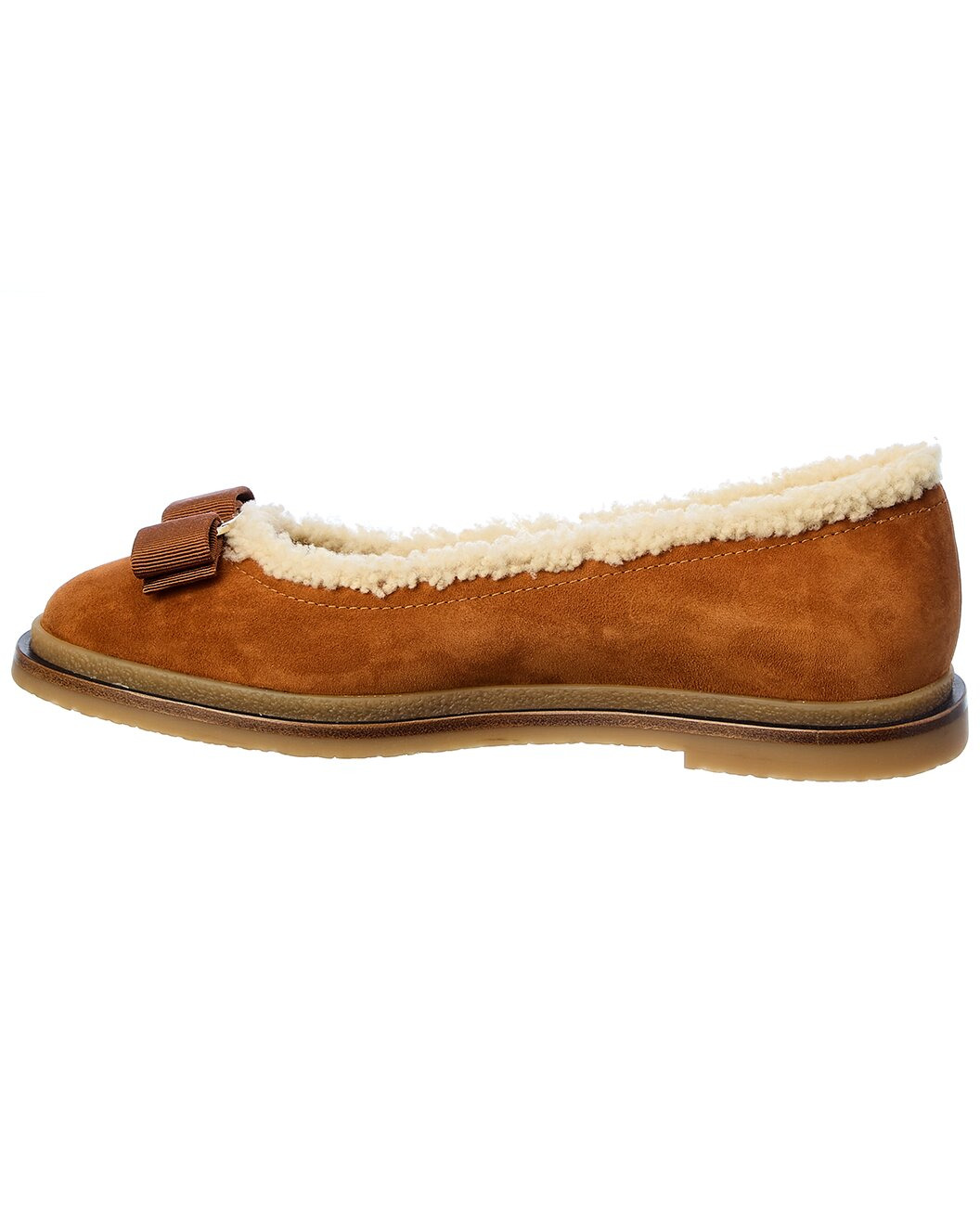 Ferragamo Varina Suede & Wool Ballet Flat - 2