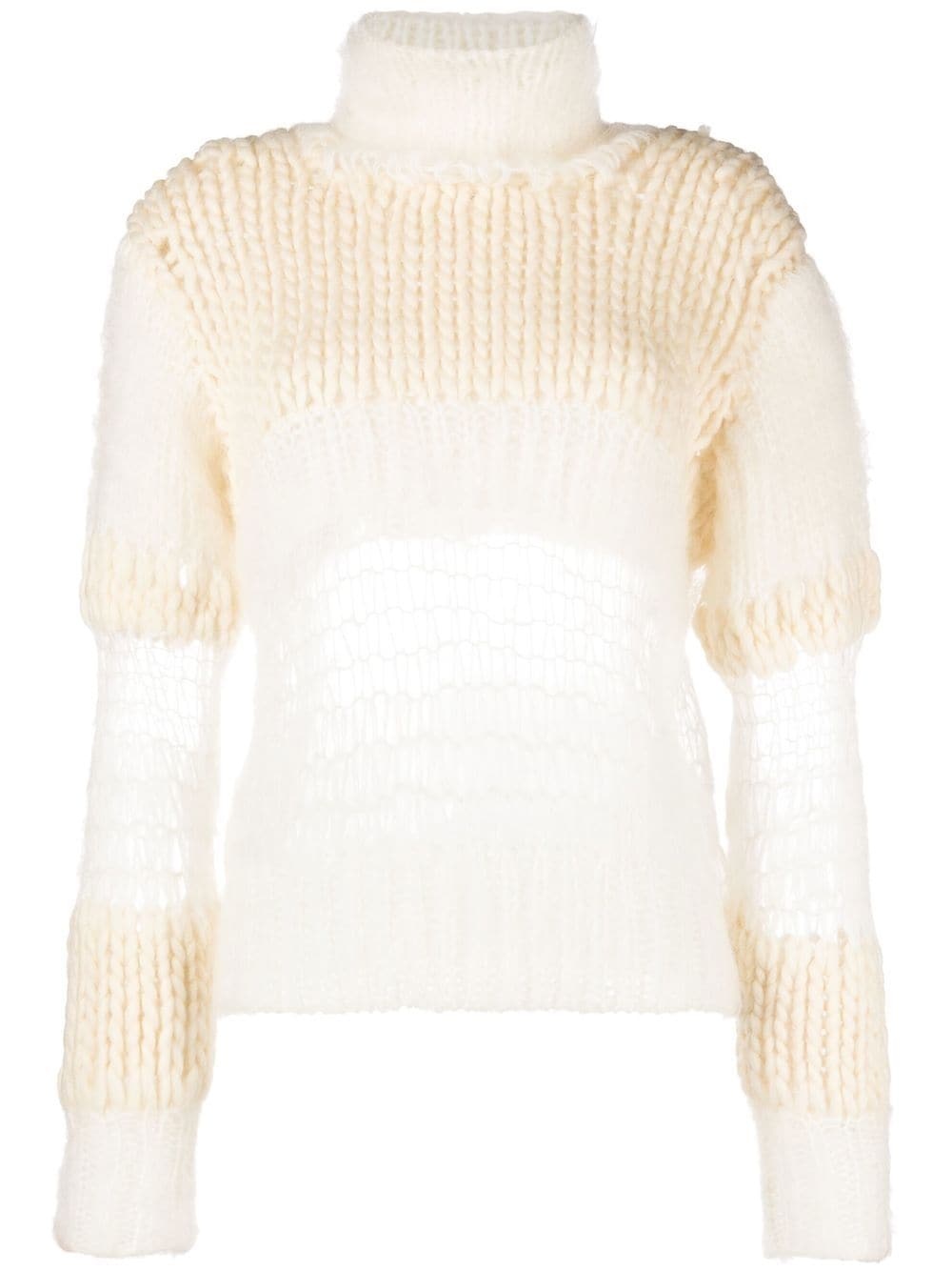 textured-knit mahir wool-blend jumper - 1