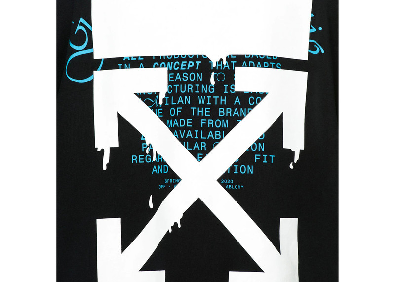 Off-White OFF-WHITE Dripping Arrows Incompiuto Sweatshirt Black outlook