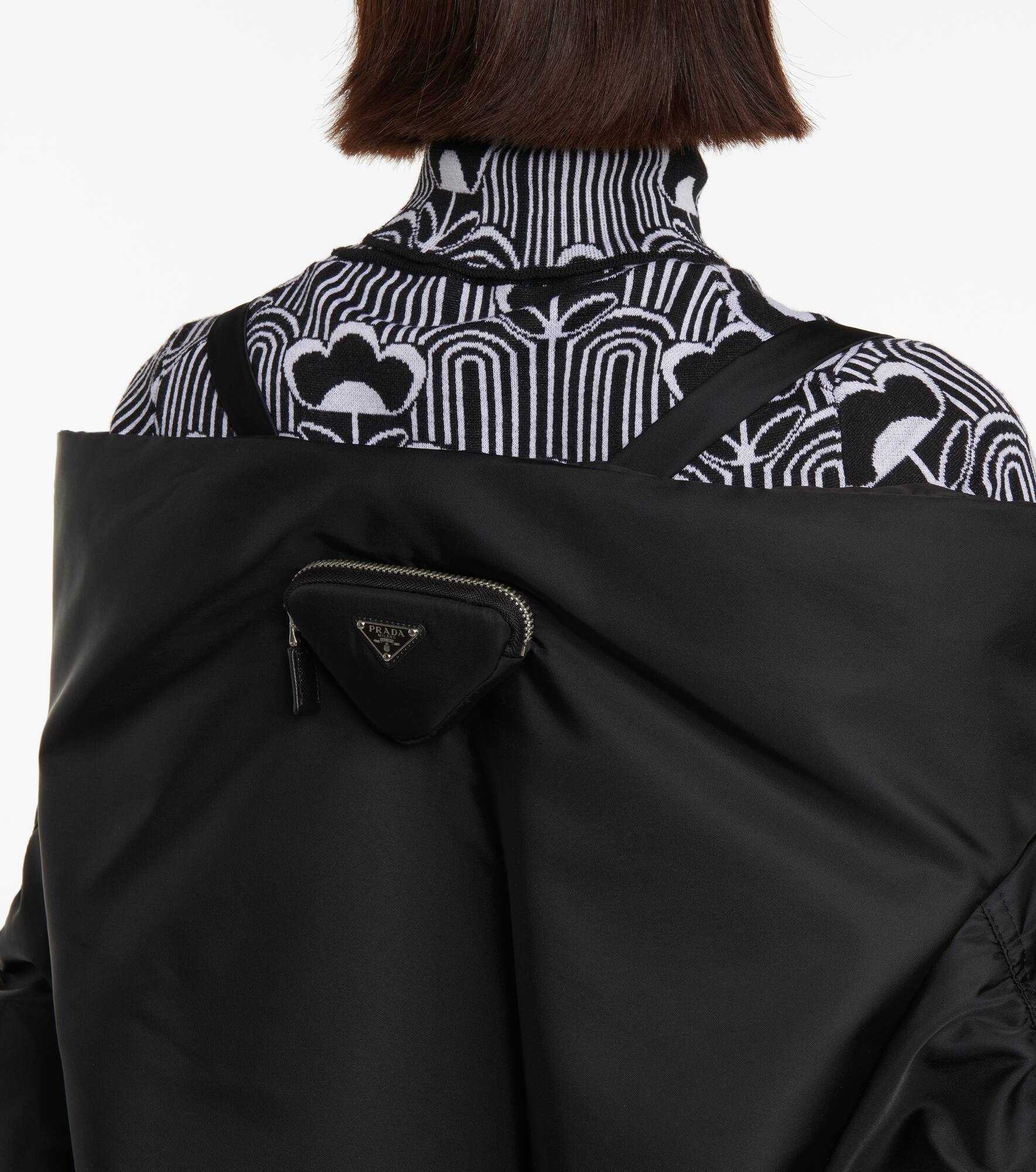 Nylon off-the-shoulder jacket - 5