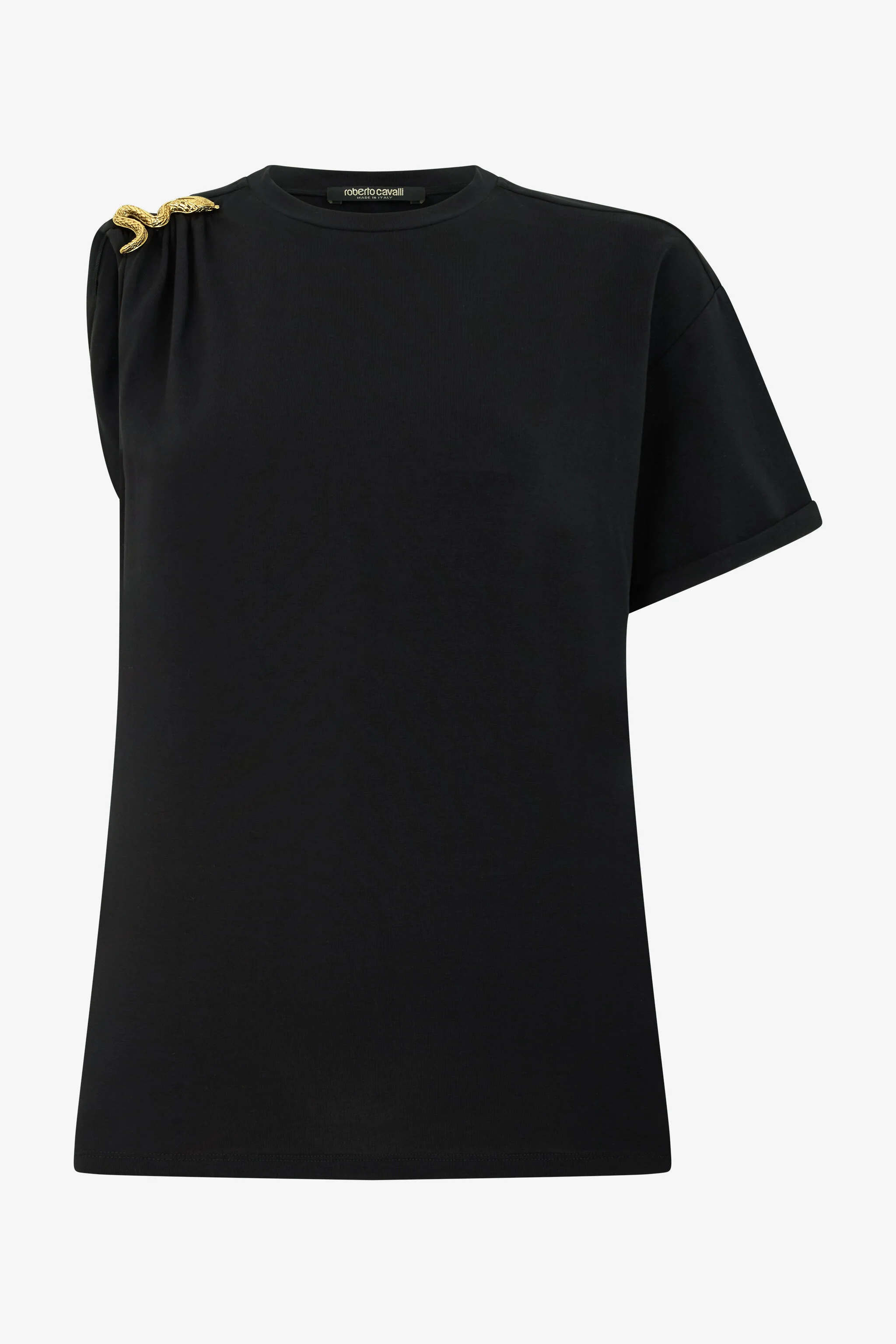 Cotton T-Shirt with Jewel Detail - 1