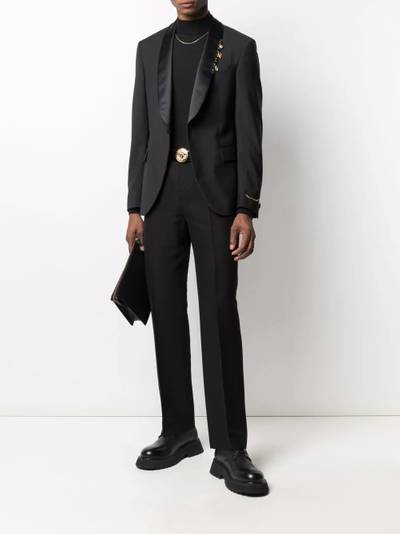 VERSACE shawl-lapel suit jacket outlook