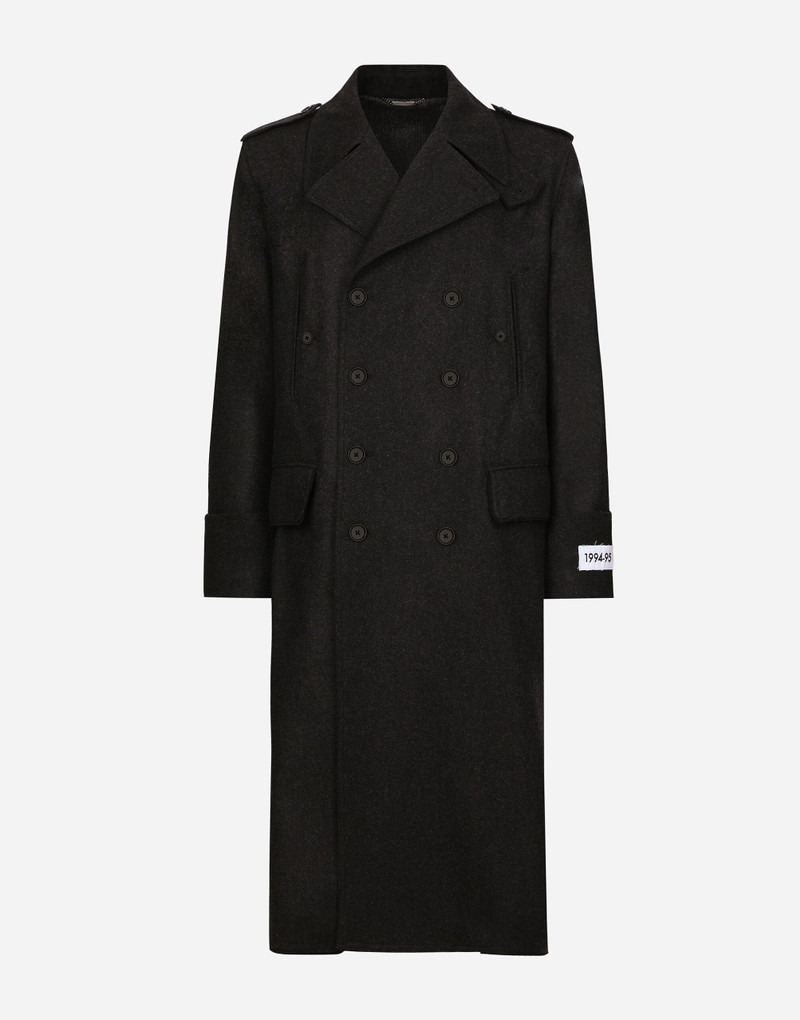 Double-breasted cashmere pea coat 1