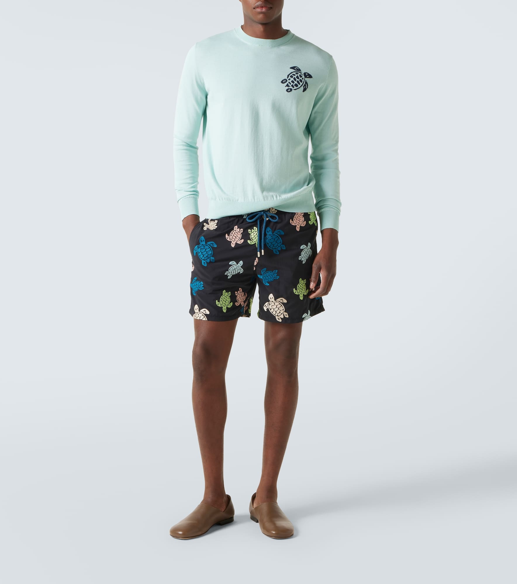 Jacquard cotton sweater - 2