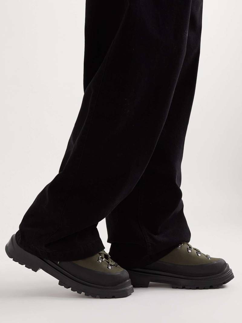 Journey Rubber and Nubuck-Trimmed Full-Grain Leather Hiking Boots 3