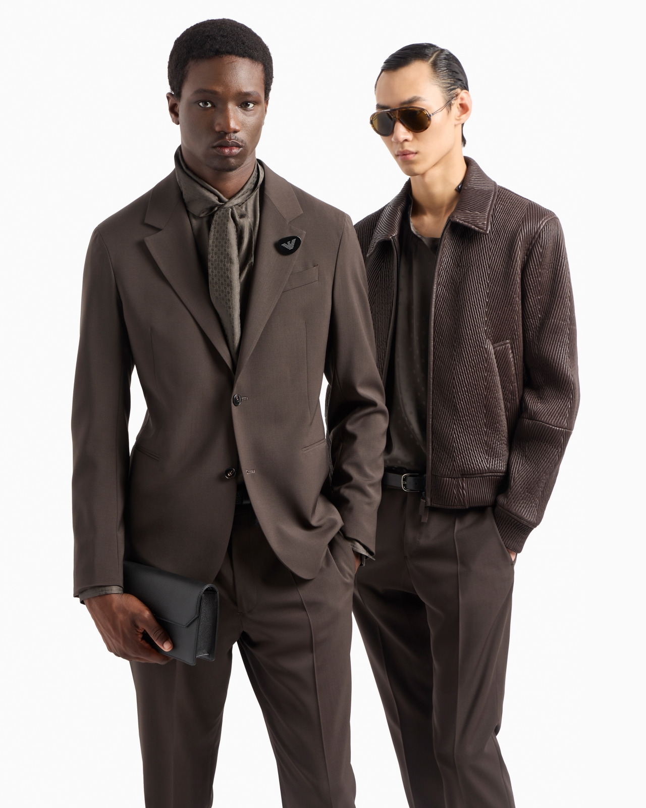 Quilted nappa lambskin relaxed-fit blouson with chevron motif - 6