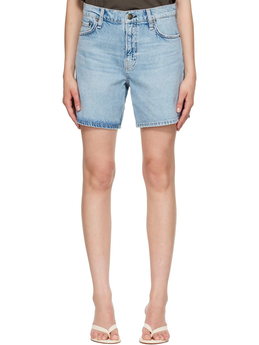 Blue Kaia Denim Shorts - 1