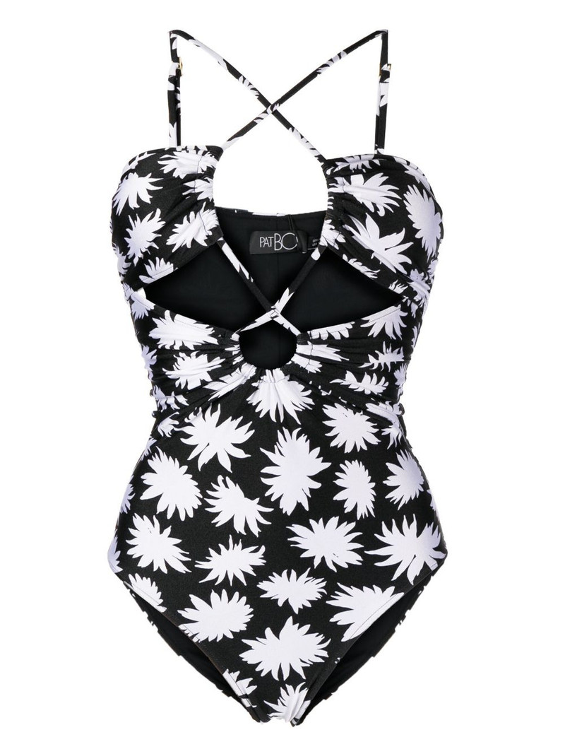 Dahlia floral-print swimsuit 1