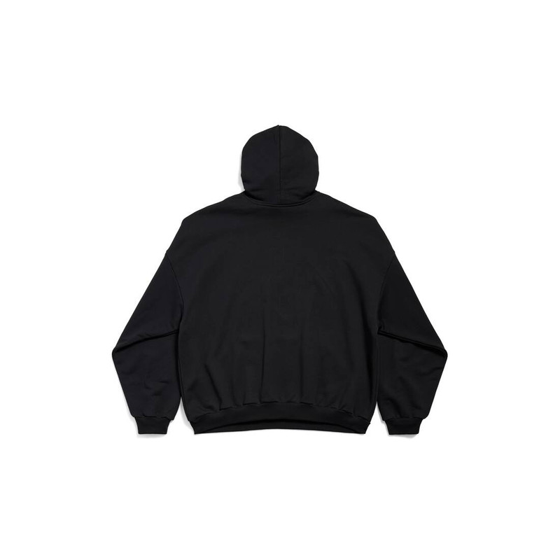 BALENCIAGA Paris Strass Hoodie Large Fit  in Black outlook