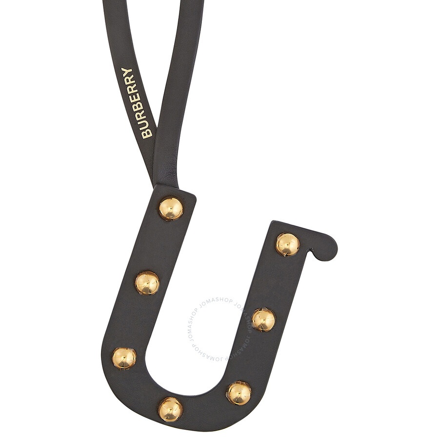 Burberry Studded Leather Alphabet U Charm - 4