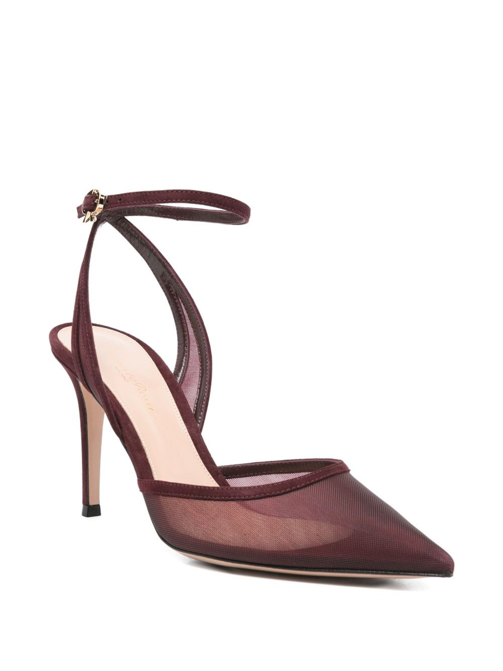 100mm suede heeled pumps - 2