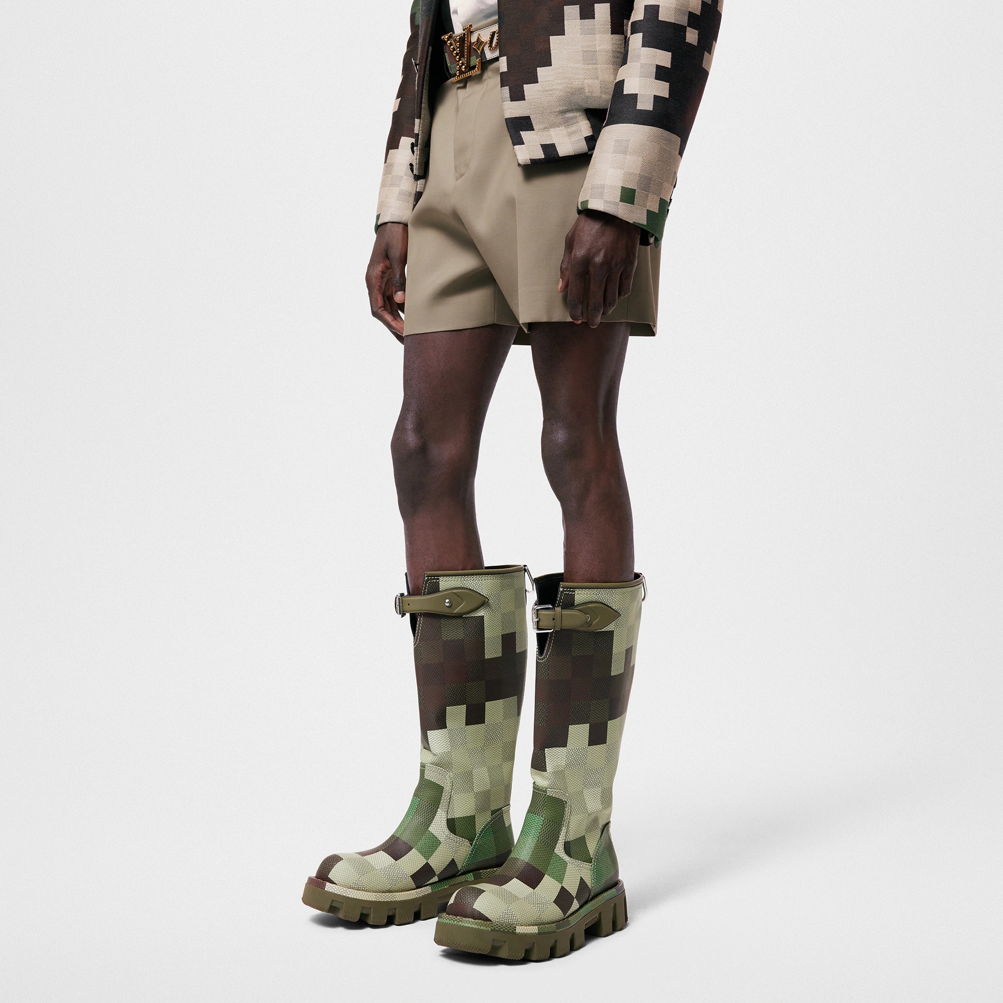 LV Checker High Boot - 6