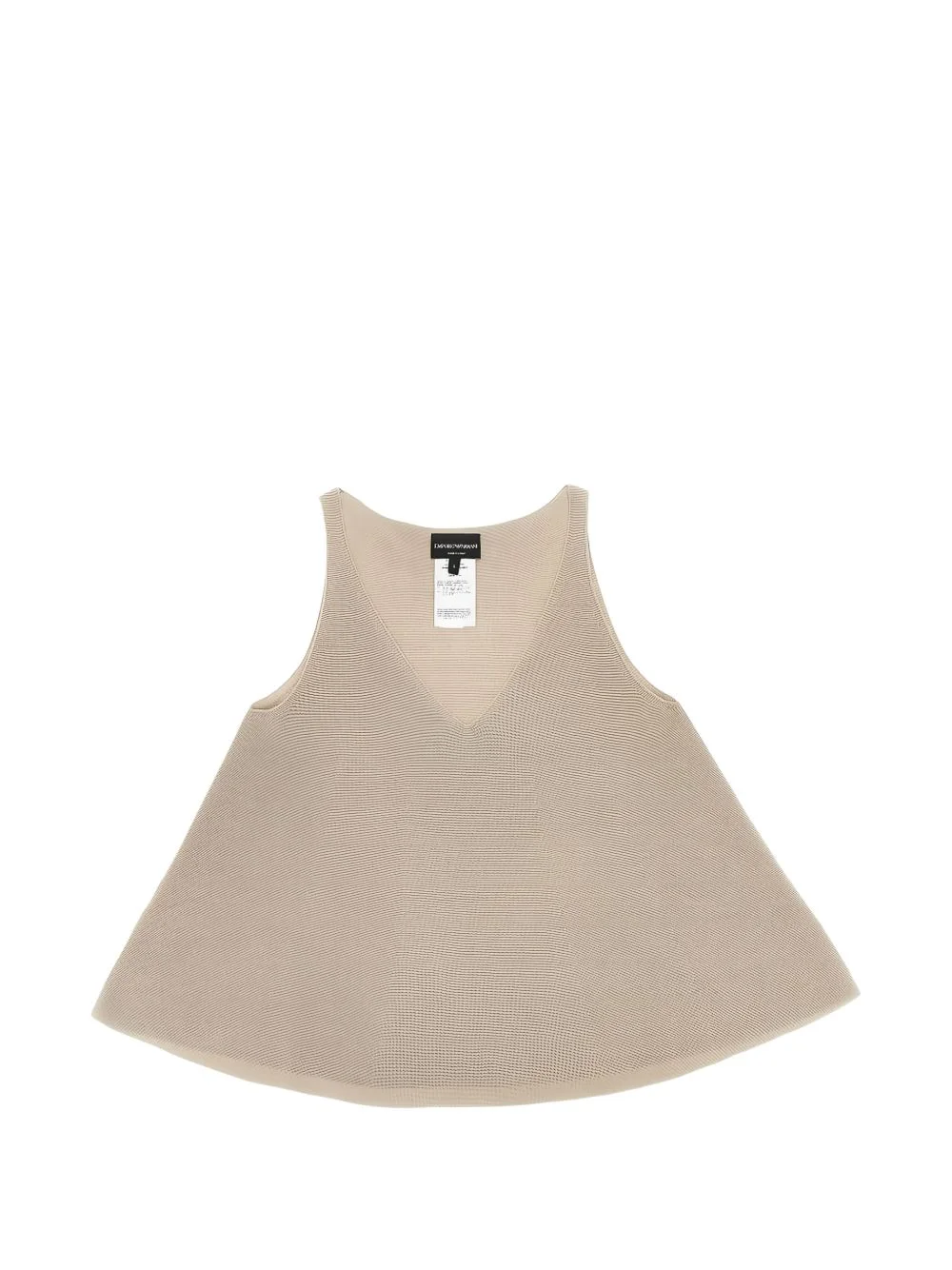 v-neck sleeveless top - 1