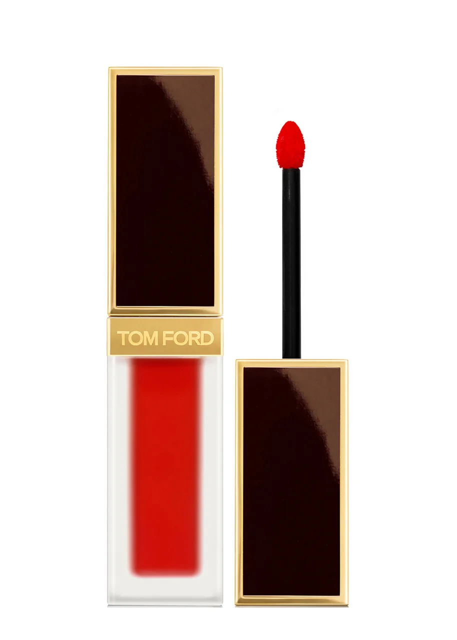 Tom Ford Liquid Lip Luxe Matte, Lipstick, Carnal Red, Long-lasting, Transfer-resistant, Black Rose O - 1