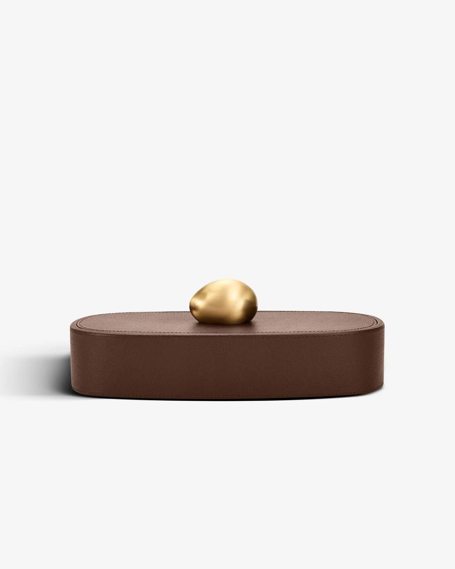 Pebble Trinket Box - Brown - 1