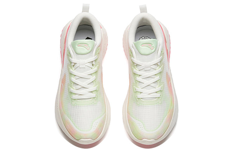 (WMNS) ANTA Running Series Sneakers 'White Green Pink' 122145556S-6 - 4