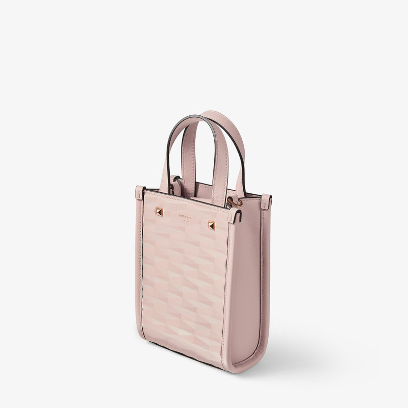 Mini N/S Tote
Macaron Diamond Embossed 3D Leather Mini Tote Bag 3